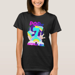 17. Geburtstag Einhorn Fidget Pop It Birthday Girl T-Shirt