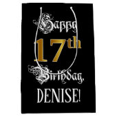 17. Geburtstag ~ Extravagantes Drehbuch; Imitate G Mittlere Geschenktüte (Vorderseite)