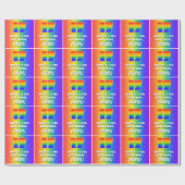 17. Geburtstag: Farbiges, lustiges Regenbogenmuste Geschenkpapier (Flach)