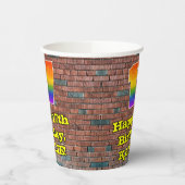 17. Geburtstag: Fun Graffiti-Inspiriert Regenbogen Pappbecher (Links)