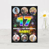 17. Geburtstag: Fun Rainbow #, Individuelle Name &