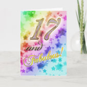 17. Geburtstag für jemanden Fabulous Karte (Vorderseite)
