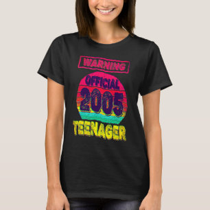 17. Geburtstag Geboren 2005 Männer Frauen 17 Jahre T-Shirt