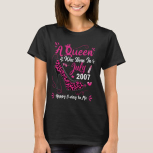 17. Geburtstag High Heel eine Königin wurde Gebore T-Shirt