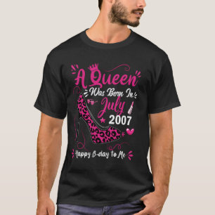 17. Geburtstag High Heel eine Königin wurde Gebore T-Shirt