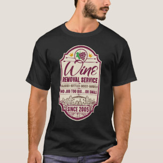 17. Geburtstag I Label Wine Decanter I Weinentnahm T-Shirt