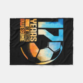 17. Geburtstag Junge Mädchen Fußballspieler Fußll Fleecedecke (Vorderseite (Horizontal))