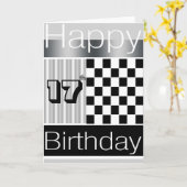 17. Geburtstag Karte (Gelbe Blume)