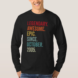 17. Geburtstag Legendäre Epic Phantastisch seit Ok T-Shirt