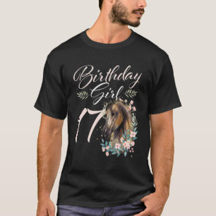 17. Geburtstag Mädchen Pferd 17 Jahre alt Bday T-Shirt