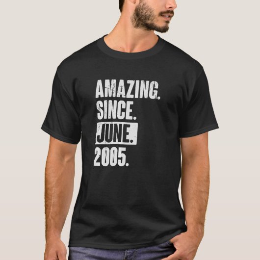 17. Geburtstag Phantastisch seit Juni 200 T-Shirt (Vorderseite)