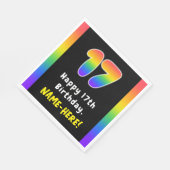 17. Geburtstag: Rainbow Spectrum # 17, Individuell Serviette (Ecke)