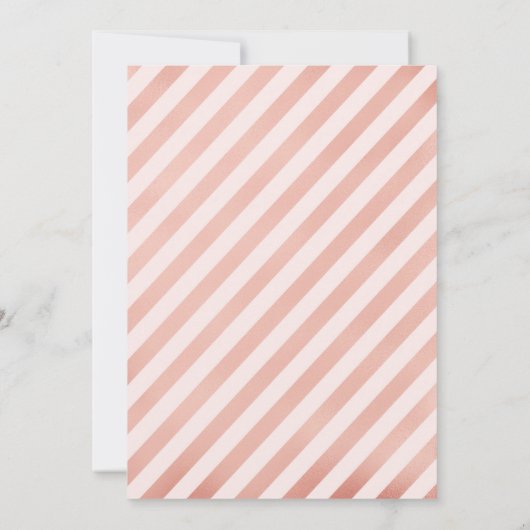 17. Geburtstag - Rose Goldballons Einladung (Rückseite)