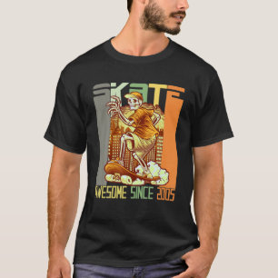 17. Geburtstag Skateboard Liebhaber Skater Awesome T-Shirt