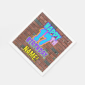 17. Geburtstag ~ Spaß, Urban Graffiti Inspiriert L Serviette (Ecke)