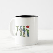 17. Geburtstags-Geschenk-Tasse Zweifarbige Tasse (Vorderseite Links)