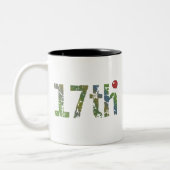 17. Geburtstags-Geschenk-Tasse Zweifarbige Tasse (Links)