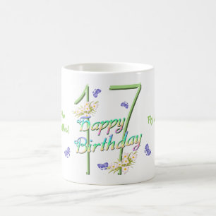 17. Geburtstags-Schmetterlings-Tanz-Tasse Kaffeetasse