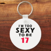 17 Geburtstagsdesigns Schlüsselanhänger (Vorderseite)