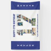 17. Geburtstagsfeier 17. FotoCollage Banner (Vertikal)