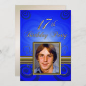 17. Geburtstagsfeier Einladung (Vorne/Hinten)