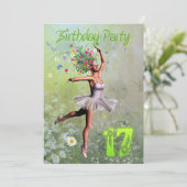 17. Geburtstagsfeier Einladung (Stehend Vorderseite)