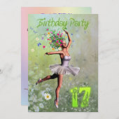17. Geburtstagsfeier Einladung (Vorne/Hinten)
