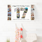 17. Geburtstagsfeier Nummer 17 Fotocollage Banner (Insitu)