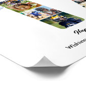 17. Geburtstagsfeier Nummer 17 Fotocollage Poster (Ecke)