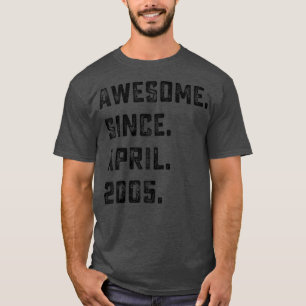 17. Geburtstagsgeschenk Phantastisch seit April 20 T-Shirt