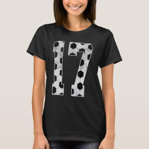 17. Geburtstagsparty 17 Jahre Fußball-Tag T-Shirt