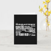 17. Geburtstagsparty Besten siebzehn Jahre alt Karte (Gelbe Blume)