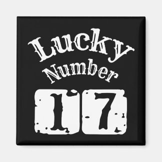 17 - Glückszahl 17 Glück Magnet