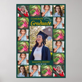 17 Glückwunsch von Fotomaterial Template Grad 20XX Poster