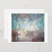 #17 Heiliger Berg Athos, Mucha Postkarte (Vorne/Hinten)