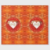 17. Hochzeitsjubiläum Karneol  Geschenkpapier (Flach)