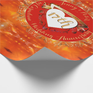 17. Hochzeitsjubiläum Karneol Geschenkpapier