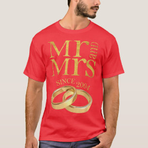 17. Hochzeitstag Geschenk Herr & Frau seit 2004 T-Shirt