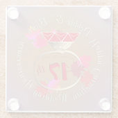 17. Hochzeitstag Glasuntersetzer (Rückseite)