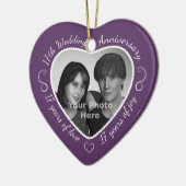 17. Hochzeitstag Herzlich Foto Keramikornament (Links)