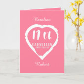 17. Hochzeitstag traditioneller Carnelier Karte (Gelbe Blume)