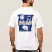 17. Infanterie-Regiment-Militär bessert aus T-Shirt (Rückseite)