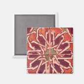 17:Isnik Tile, 16. Jahrhundert Magnet (Vorderseite/Rückseite)