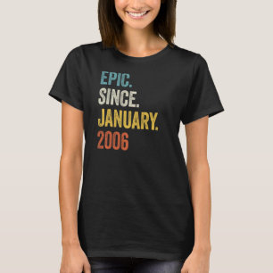17 Jahre alt Epic Seit Januar 2006 17. Geburtstag T-Shirt