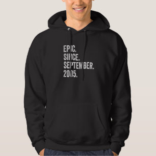 17 Jahre alt Epic Seit September 2005 17. Geburtst Hoodie