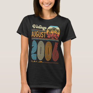 17 Jahre alt Geburtstag Vintager August 2006 Mädch T-Shirt