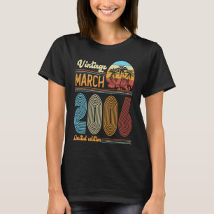 17 Jahre alt Geburtstag Vintager März 2006 Girls B T-Shirt