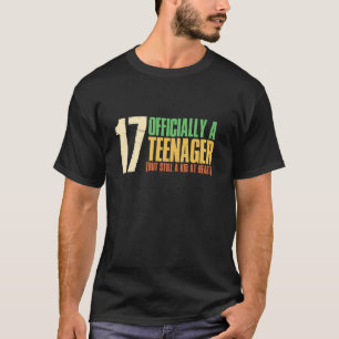 17 Jahre alt Ich bin offiziell ein Teenager 17. Ge T-Shirt