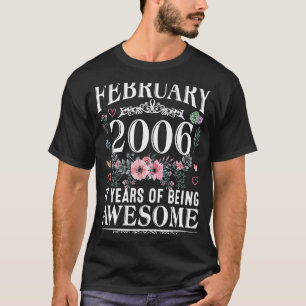17 Jahre alt im Februar 2006 17. Geburtstag W T-Shirt