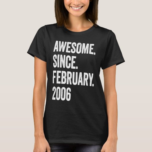 17 Jahre alt Phantastisch seit Februar 2006 17. Ge T-Shirt (Vorderseite)